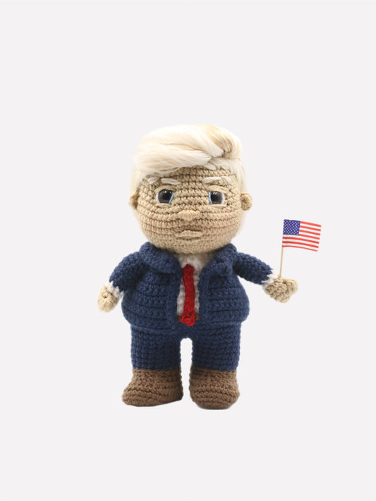 Mini MAGA Crochet Doll: A Whimsical Tribute to President Donald J. Trump