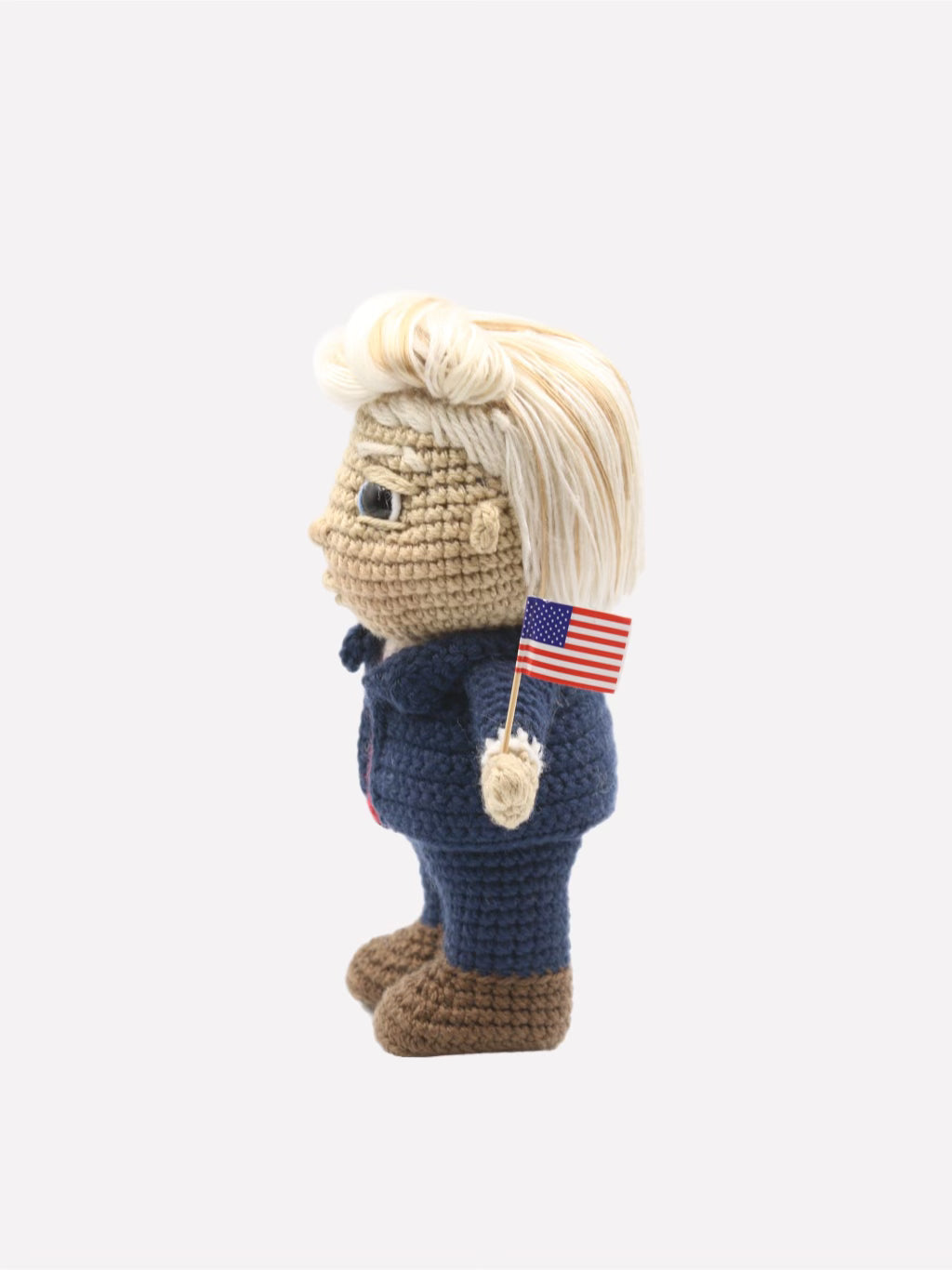 Mini MAGA Crochet Doll: A Whimsical Tribute to President Donald J. Trump