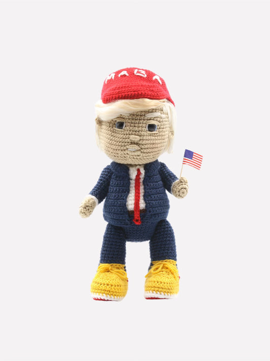 Ultra MAGA Crochet Doll: A Whimsical Tribute to President Donald J. Trump