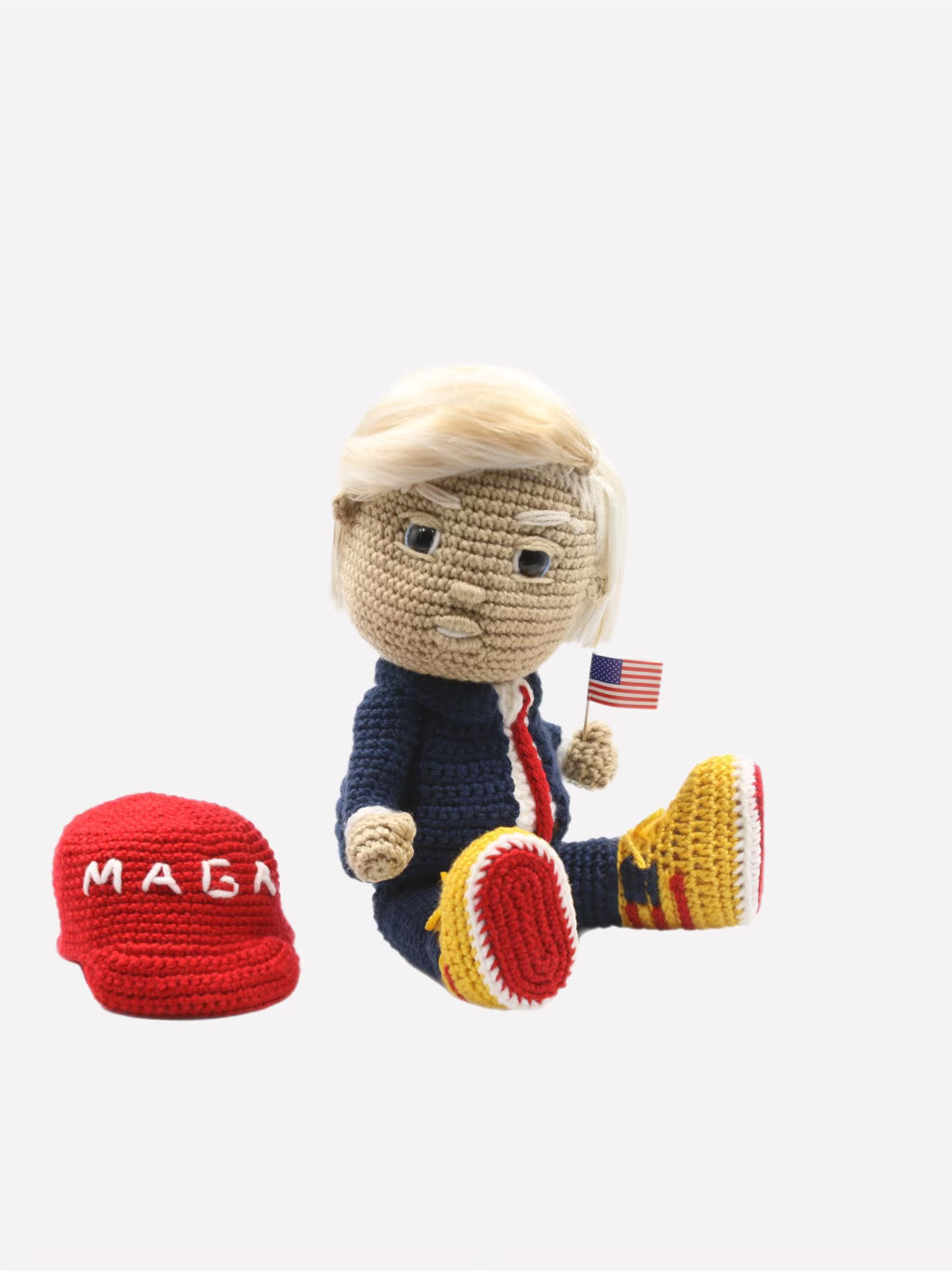 Ultra MAGA Crochet Doll: A Whimsical Tribute to President Donald J. Trump